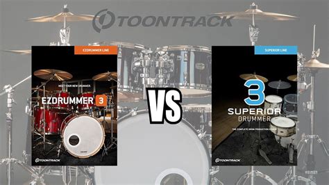 Superior Drummer 3 vs. EZ Drummer 3 .
